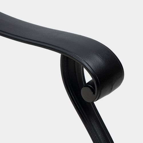 Outsunny 7-PC Cast Aluminium Patio Dining Set w/ Umbrella Hole & Cushion, Black