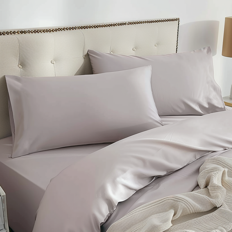 100% Organic Bamboo Silk Pillowcases (2 Pack)