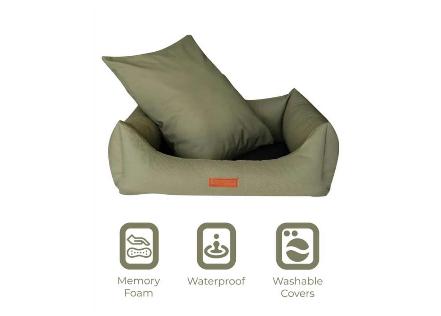 THE HENLEY | LUXURY WATERPROOF BOLSTER DOG BED