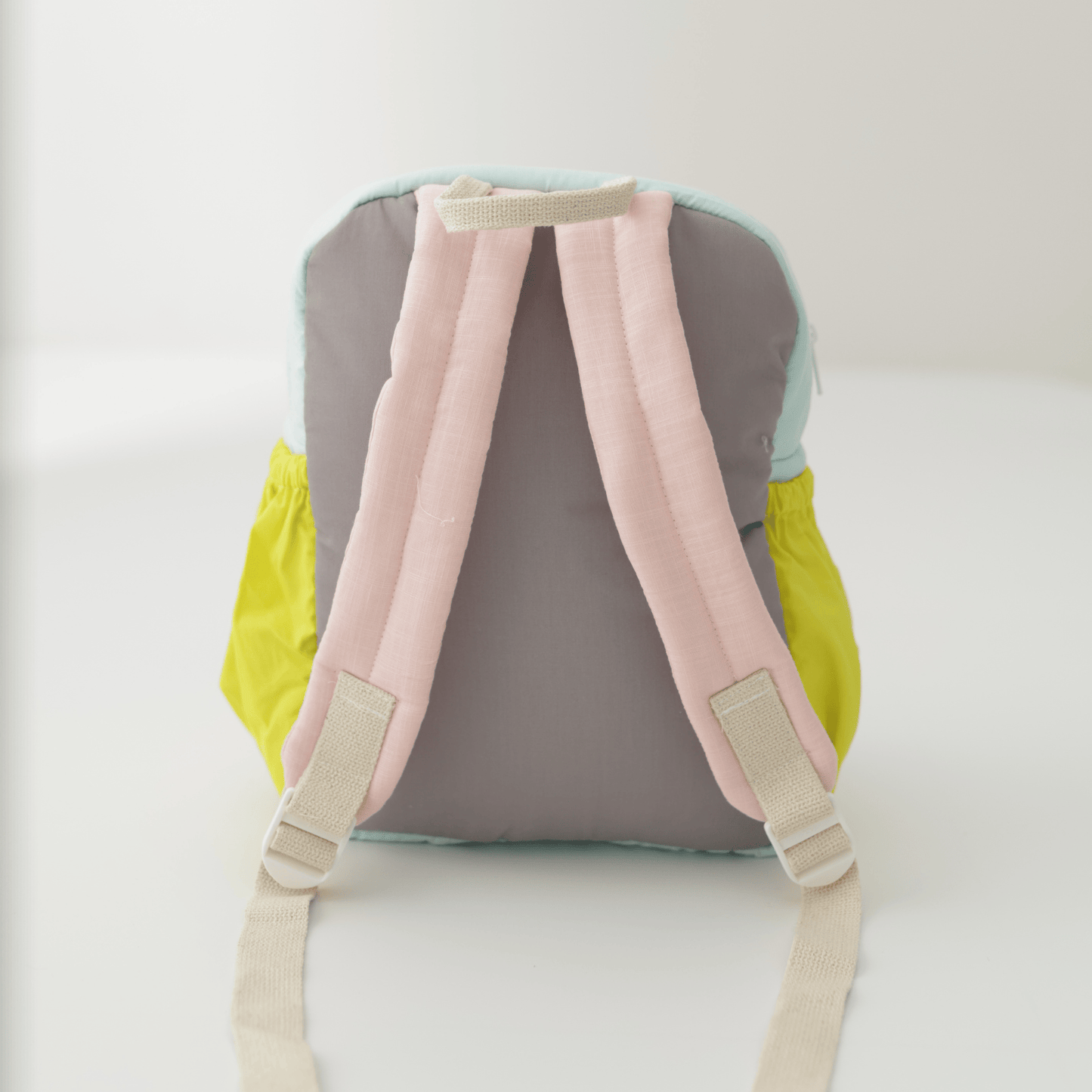 Bright Blocks Personalised School Bag, Hand-Embroidered