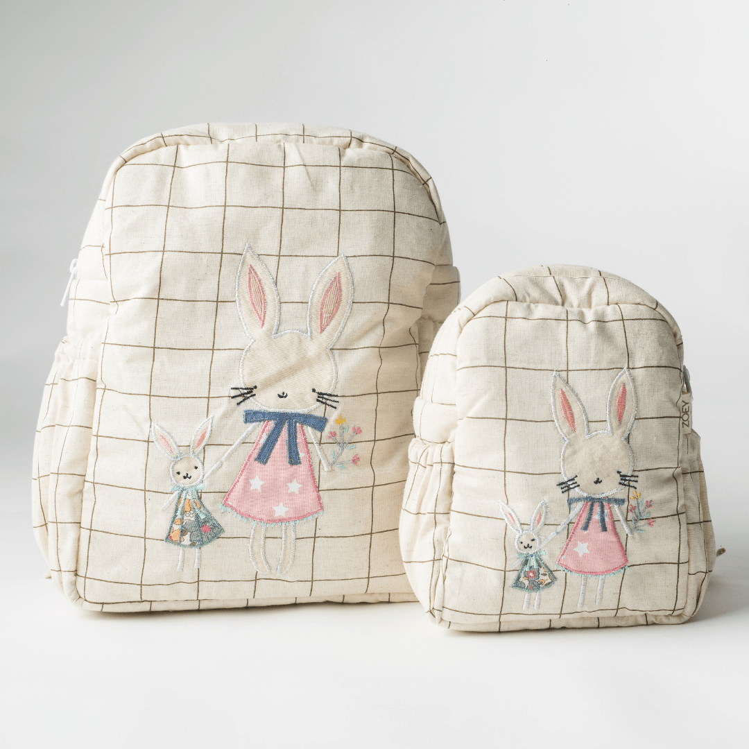 Blissful Bella Personalised School Bag, Hand-Embroidered