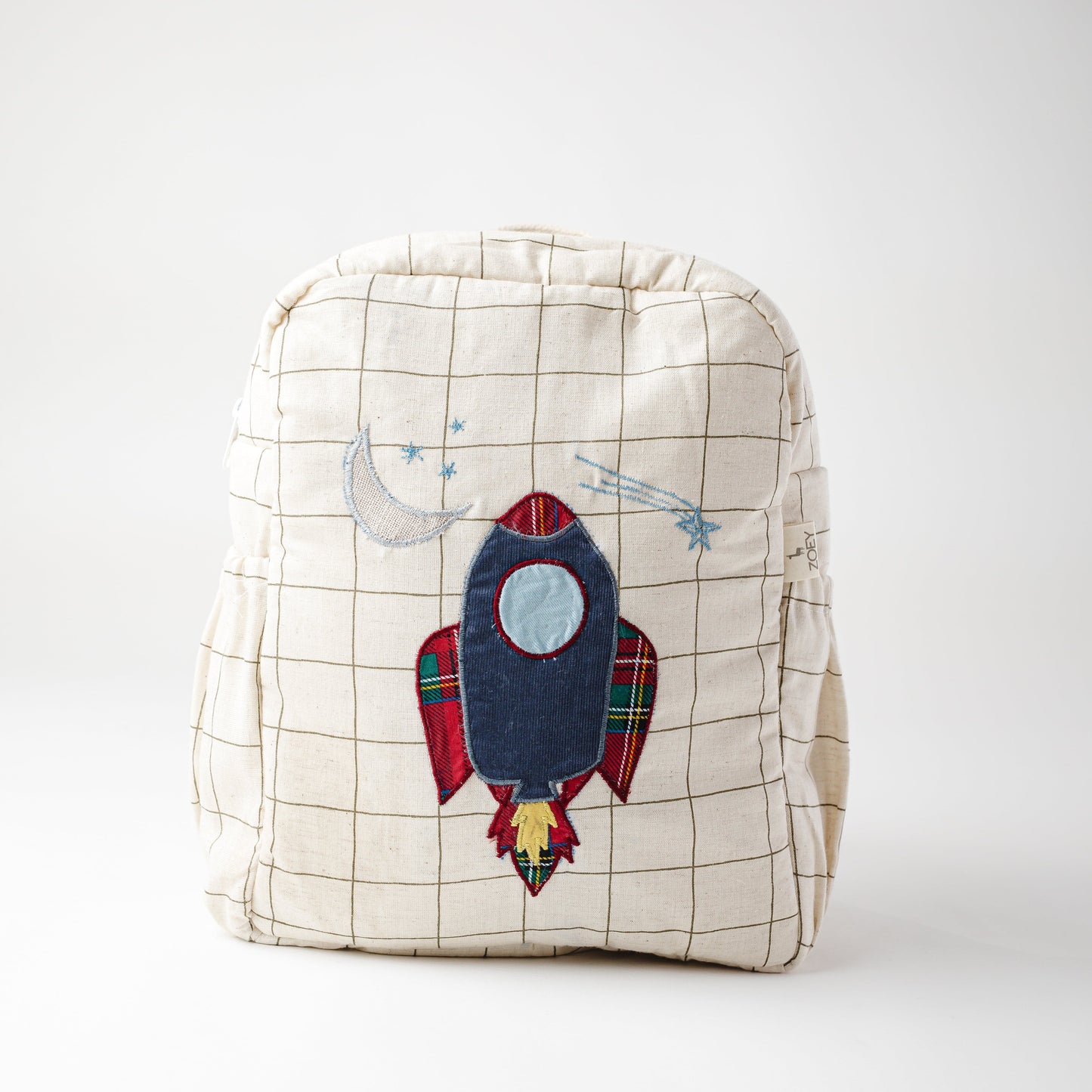 Chandrayaan Personalised School Bag, Hand-Embroidered