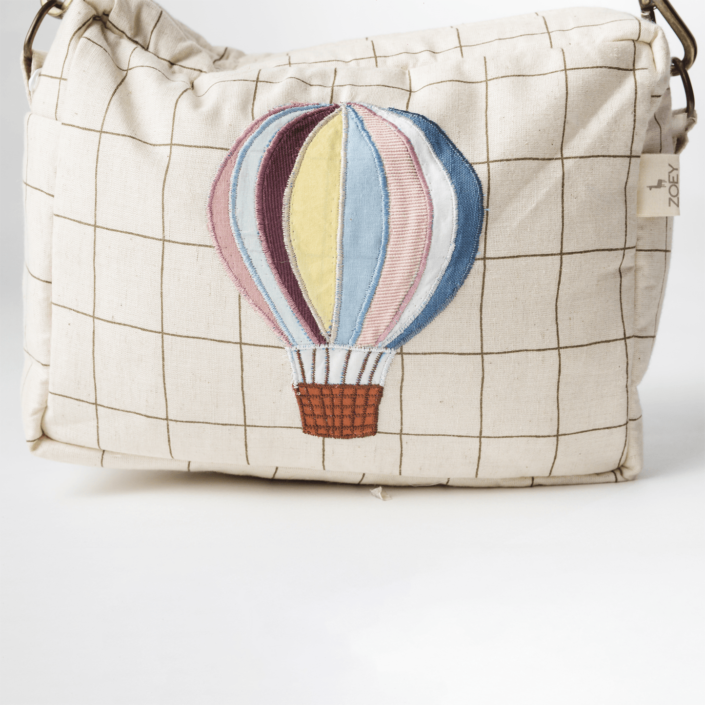 Hot-Air Balloon Cotton Sling Bag (Handcrafted Patchwork)