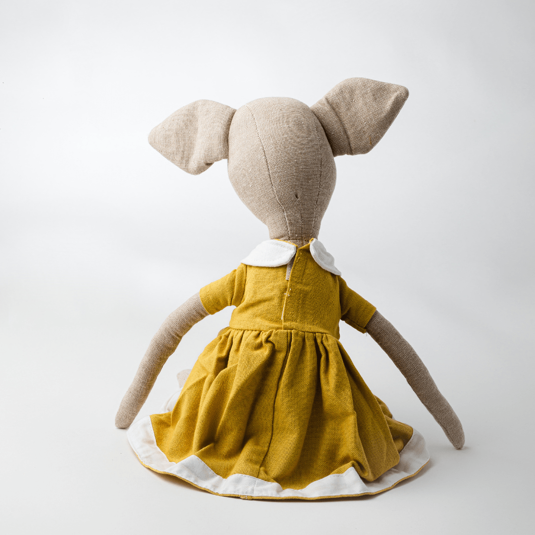 Elaine Mouse | Heirloom Cotton Keepsake Toy