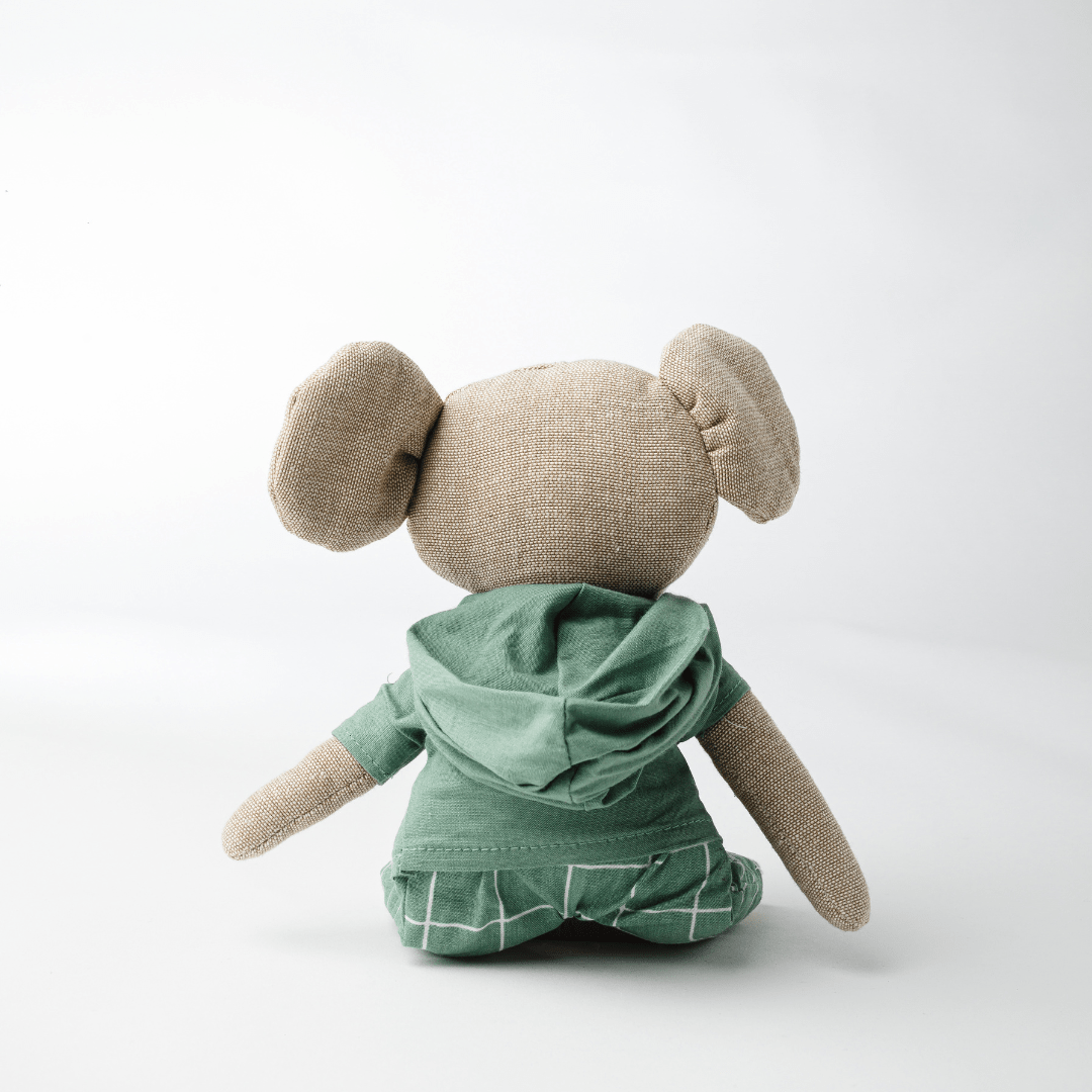 Lucas - The Groovy Elephant| Heirloom Cotton Soft Toy for Little Ones