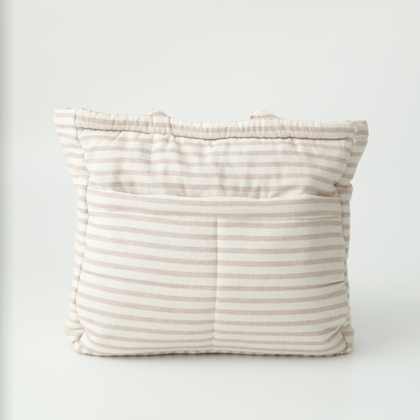 Almond Stripe Tote Nappy Bag (100% Cotton)