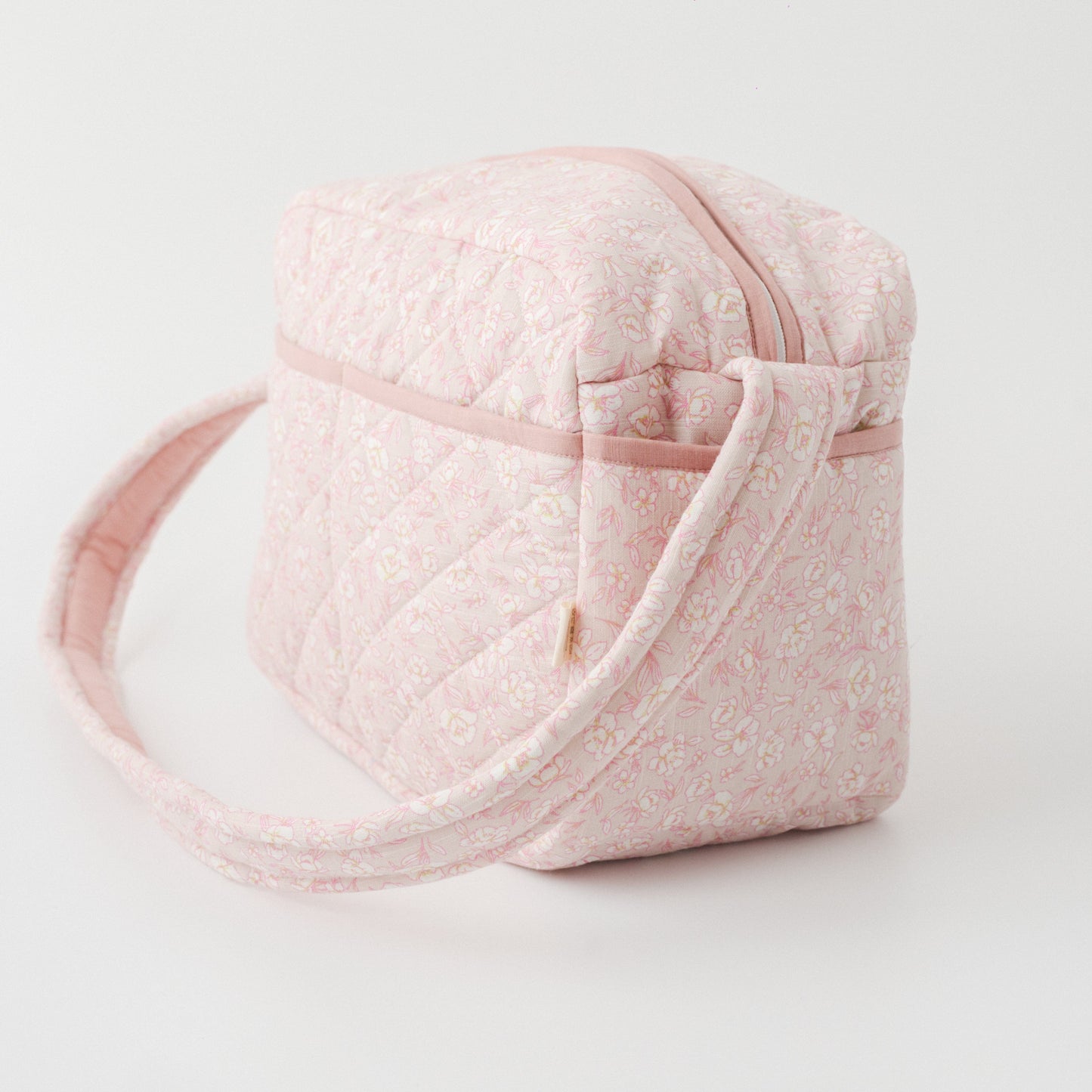 Sakura Blossom Nappy Bag (100% Cotton with diamond Quilting)
