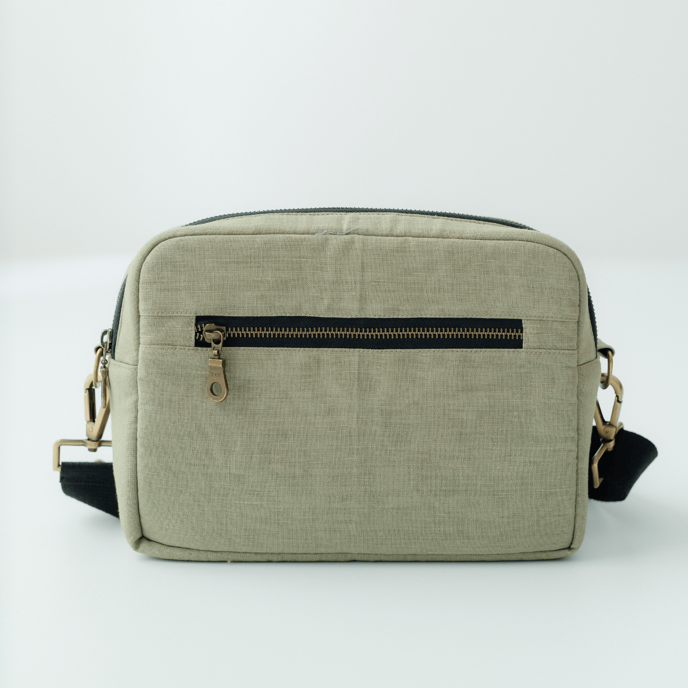 The GoGreen Sling Nappy Bag (Linen Cotton - Green)